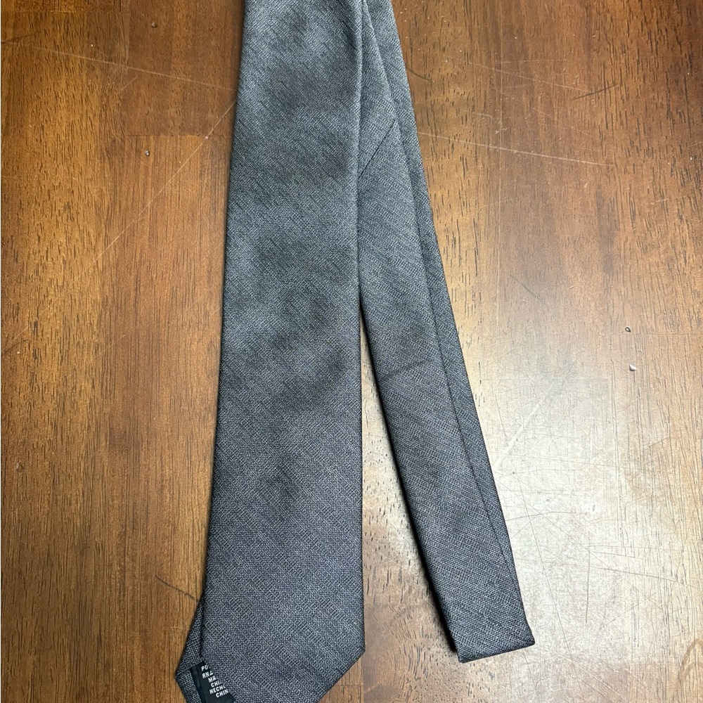 JF Ferrar Luxury Tie Gray Slim Tie
